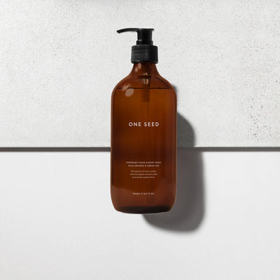 Buy One Seed Probiome Hand & Body Wash 500ml - Wild Orange & Green Tea at One Fine Secret. Official Stockist. Clean Beauty Store in Melbourne, Australia.