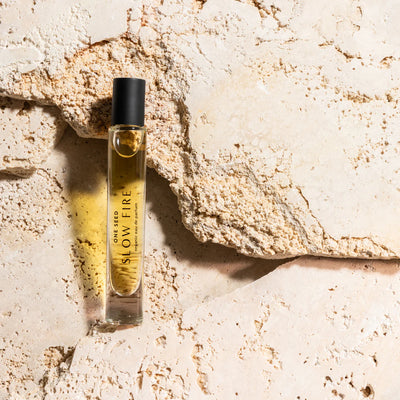 Buy One Seed Slow Fire Eau De Parfum 9ml rollerball at One Fine Secret. Natural & Organic Perfume Store.