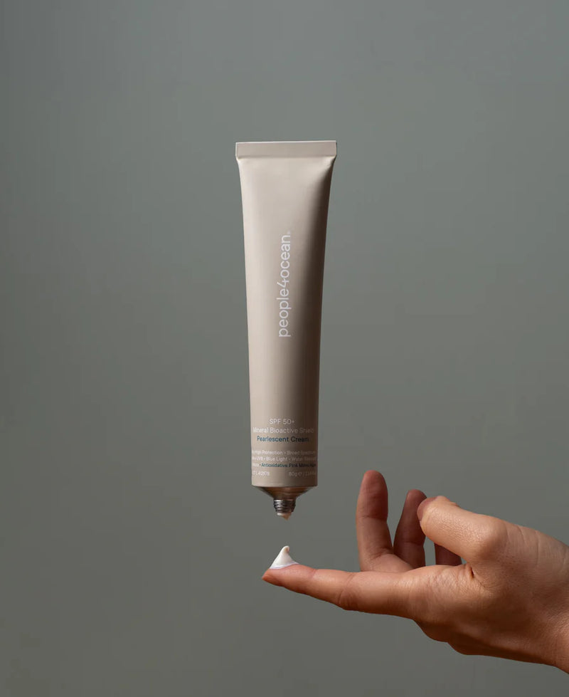Buy People4Ocean SPF50+ Mineral Bioactive Shield Pearlescent Cream 80g at One Fine Secret.