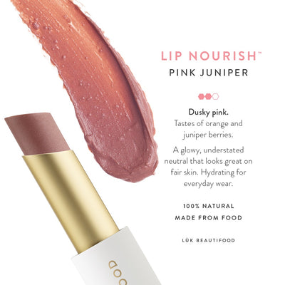 Buy Luk Beautifood Lip Nourish Lipstick in Pink Juniper colour at One Fine Secret. Luk Beautifood Official Australia Stockist in Melbourne.