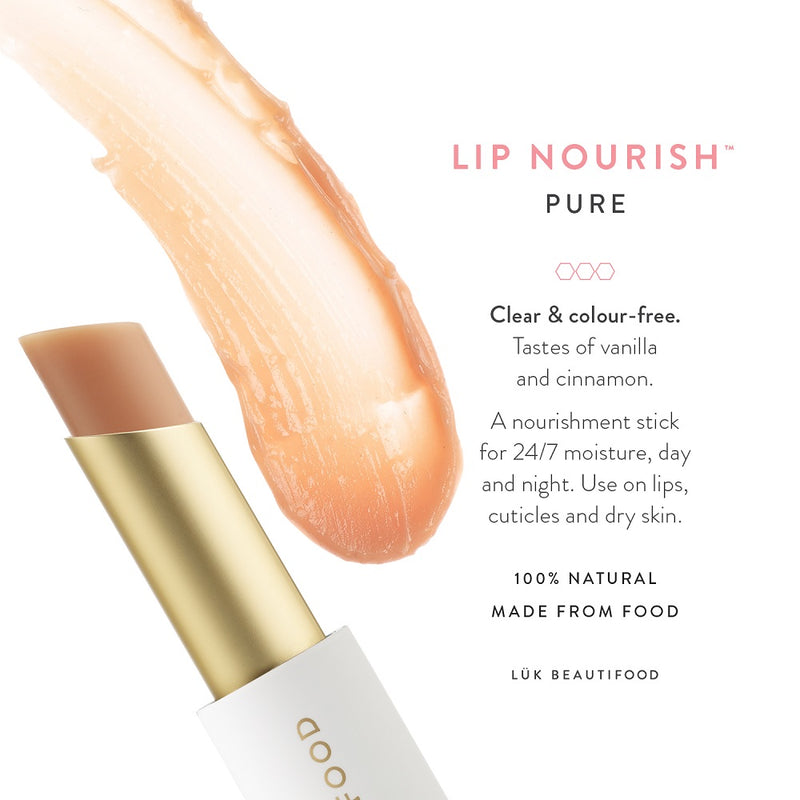 Buy Luk Beautifood Lip Nourish Lipstick in Pure colour at One Fine Secret. Luk Beautifood Official Australia Stockist in Melbourne.