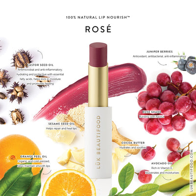 Buy Luk Beautifood Lip Nourish Lipstick in Rose colour at One Fine Secret. Luk Beautifood Official Australia Stockist in Melbourne.