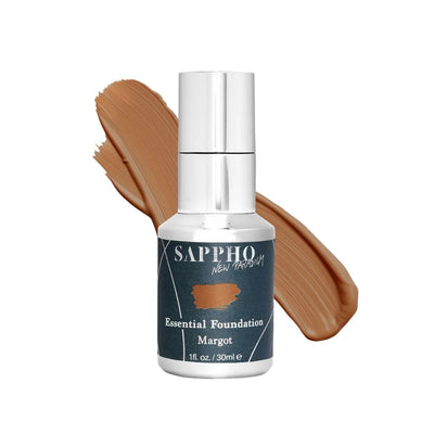 Buy Sappho New Paradigm Essential Foundation in MARGOT (medium dark/slight yellow base) at One Fine Secret. Official Stockist in Melbourne, Australia.