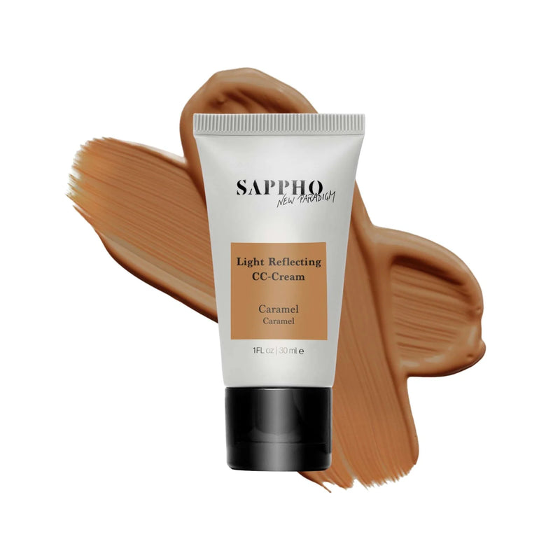 Buy Sappho New Paradigm Light Reflecting CC Cream in CARAMEL colour at One Fine Secret. Official Stockist. Natural & Organic Makeup Clean Beauty Store in Melbourne, Australia.