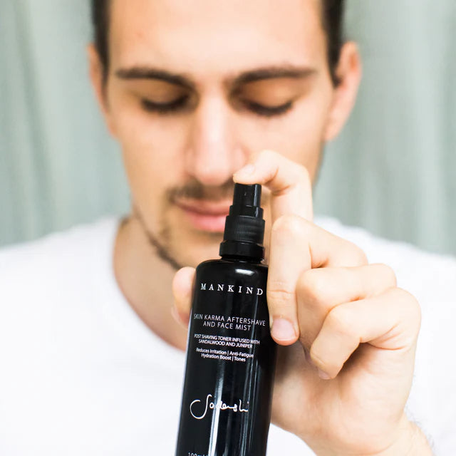 Sodashi Natural Skincare for Men. Buy Sodashi Skin Karma Aftershave & Face Mist at One Fine Secret now. Sodashi Official Stockist in Melbourne, Australia.