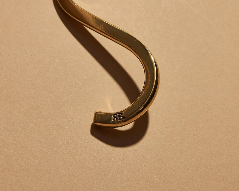 Buy Subtle Bodies Brass Incense Holder (i) S Shape at One Fine Secret Clean Beauty.