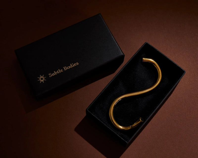 Buy Subtle Bodies Brass Incense Holder (i) S Shape at One Fine Secret Clean Beauty.