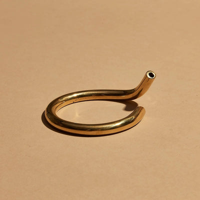 Buy Subtle Bodies Brass Incense Holder (iii) C Shape at One Fine Secret Clean Beauty.