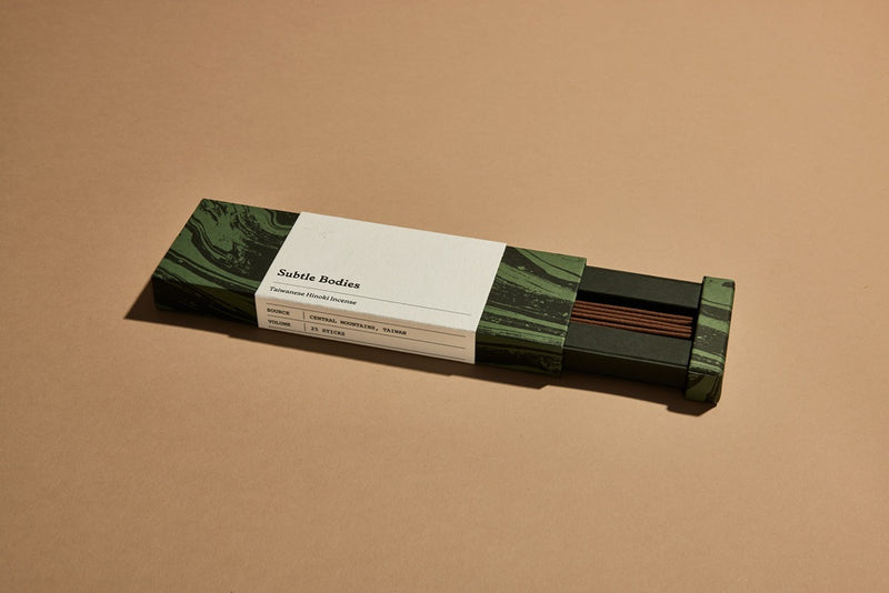 Buy Subtle Bodies Premium Natural Incense (25 Sticks) - Taiwanese Hinoki at One Fine Secret.