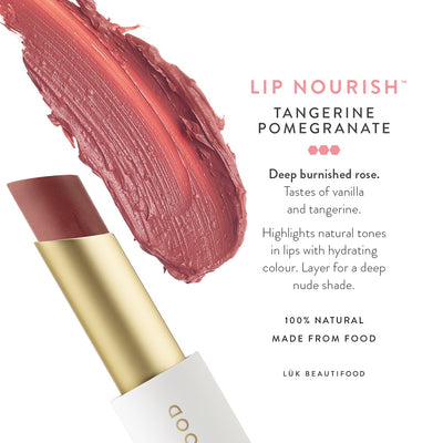 Buy Luk Beautifood Lip Nourish Lipstick in Tangerine Pomegranate colour at One Fine Secret. Luk Beautifood Official Australia Stockist in Melbourne.