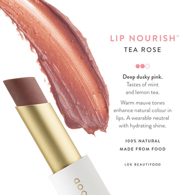 Buy Luk Beautifood Lip Nourish Lipstick in Tea Rose colour at One Fine Secret. Luk Beautifood Official Australia Stockist in Melbourne.