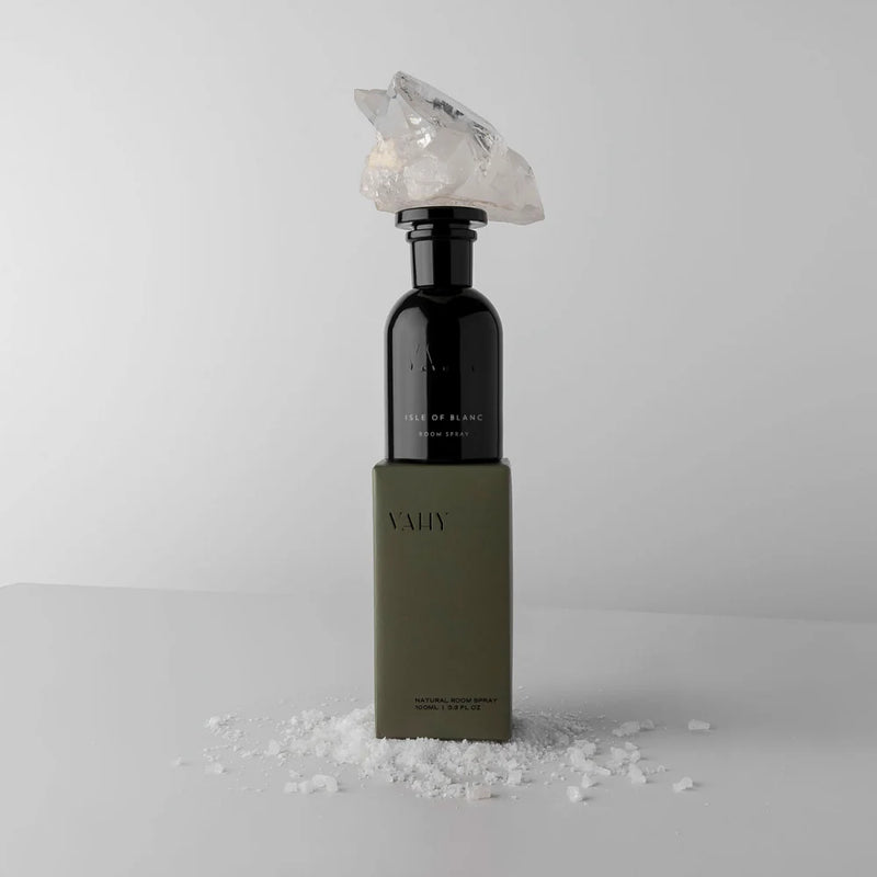 Buy Vahy Isle of Blanc Natural Room Spray 100ml at One Fine Secret. Official Stockist. Natural & Organic Perfume Clean Beauty Store in Melbourne, Australia.