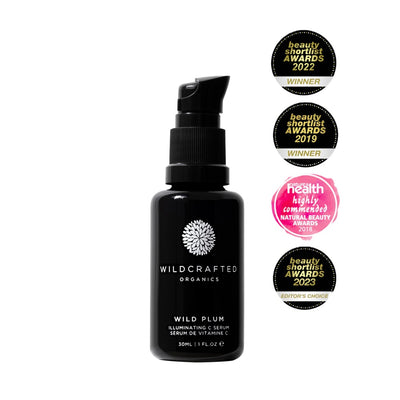 Award-winning Australian Organic Vitamin C Facial Serum. Buy Wildcrafted Organics Wild Plum Illuminating C Serum 30ml at One Fine Secret. Natural Organic Skincare & Makeup Clean Beauty Store in Melbourne, Australia.