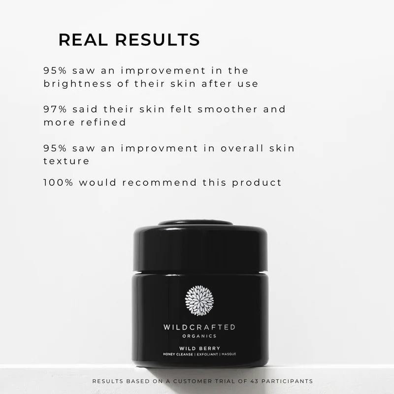 Buy Wildcrafted Organics Wild Berry Honey Cleanse | Exfoliant | Masque 100ml at One Fine Secret Clean Beauty.