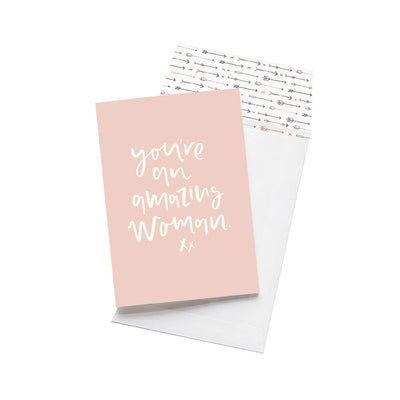 Buy Emma Kate Co. Greeting Card - You're An Amazing Woman at One Fine Secret. Official Stockist in Melbourne, Australia.