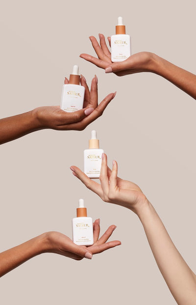 Agent Nateur holi (sun) dewy tinted skin drops SPF50 30ml available in 4 shade colours at One Fine Secret. Official Australian Stockist in Melbourne.