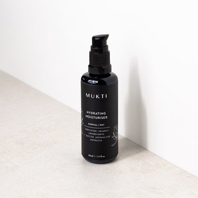 Australian Certified Organic Skincare. Shop Mukti Hydrating Moisturiser 50ml at One Fine Secret, Natural & Organic Skincare Makeup Clean Beauty Store Melbourne Australia