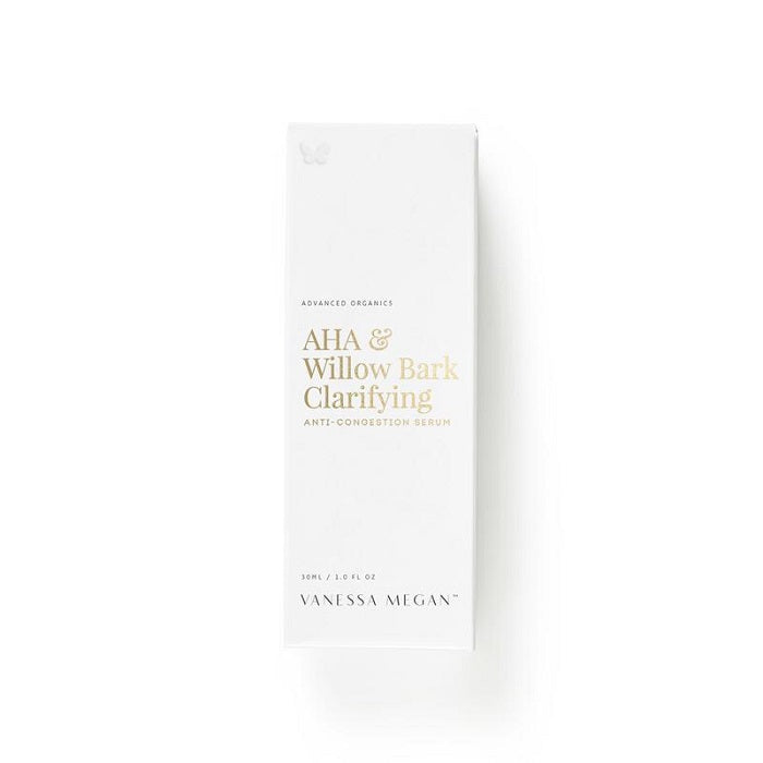 Buy Vanessa Megan AHA & Willow Bark Clarifying Decongestion Serum at One Fine Secret. Vanessa Megan Skincare Official Stockist in Melbourne, Australia.