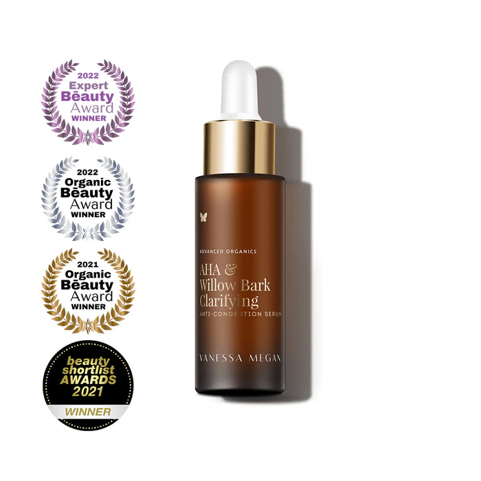 Buy Vanessa Megan AHA & Willow Bark Clarifying Decongestion Serum at One Fine Secret. Vanessa Megan Skincare Official Stockist in Melbourne, Australia.