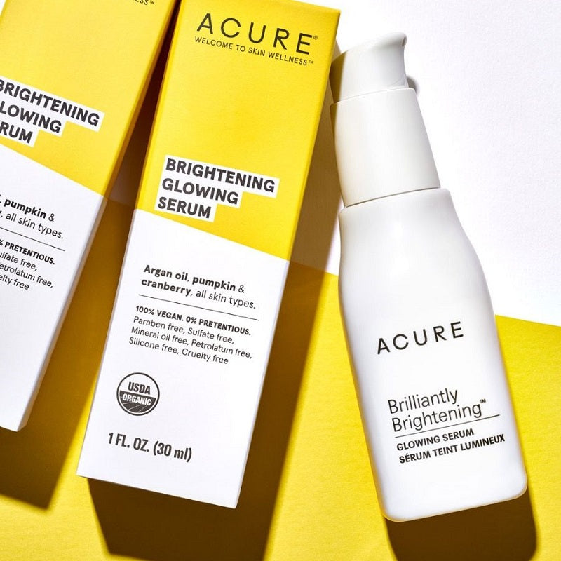 Buy Acure Brightening Glowing Serum 30ml at One Fine Secret. Natural & Organic Skincare Store in Melbourne, Australia.