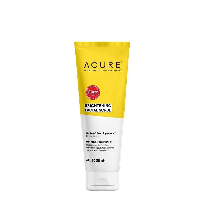 Buy Acure Brightening Facial Scrub at One Fine Secret. Acure Skin & Hair Care Official Retailer in Melbourne, Australia.