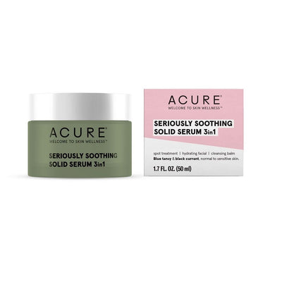 Buy Acure Seriously Soothing 3 in 1 Solid Serum at One Fine Secret. Natural & Organic Skincare Store in Melbourne, Australia.