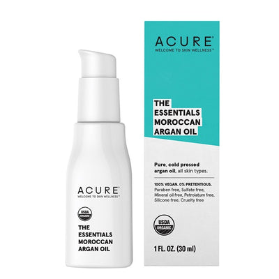 US Organic Face Oil. Buy Acure The Essentials Argan Oil 30ml at One Fine Secret. Natural & Organic Skincare store in Melbourne, Australia.