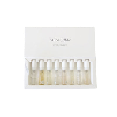Aura-Soma Pegasus Natural & Organic Perfume. Buy Aura-Soma Parfum Sample Set (8 x 2.5ml). Official Stockist. Clean Beauty Store in Melbourne, Australia.