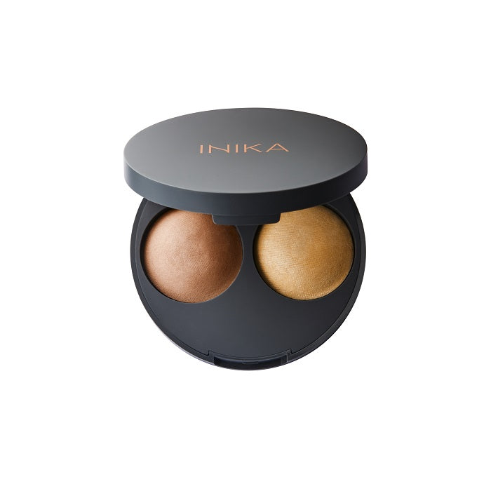 Buy Inika Organic Baked Contour Duo 5g in Almond colour at One Fine Secret. Official Stockist. Natural & Organic Clean Beauty Store in Melbourne, Australia.