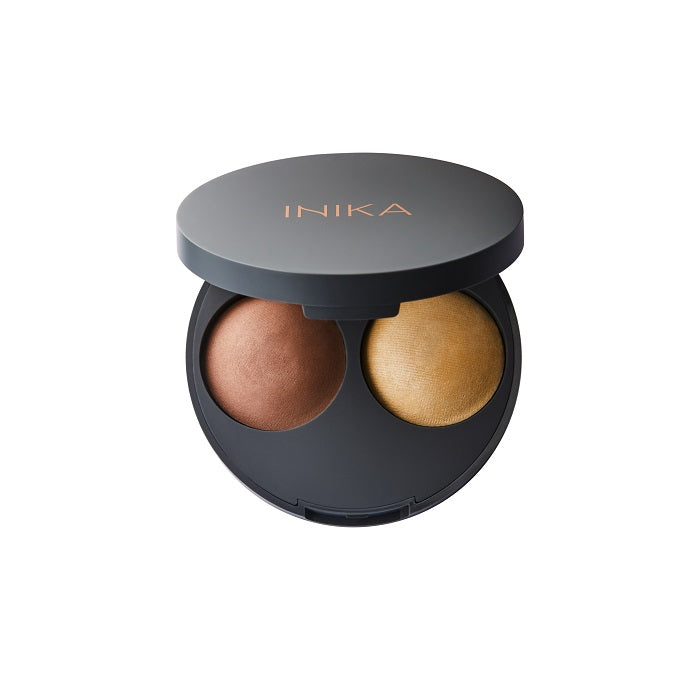 Buy Inika Organic Baked Contour Duo 5g in Teak colour at One Fine Secret. Official Stockist. Natural & Organic Clean Beauty Store in Melbourne, Australia.