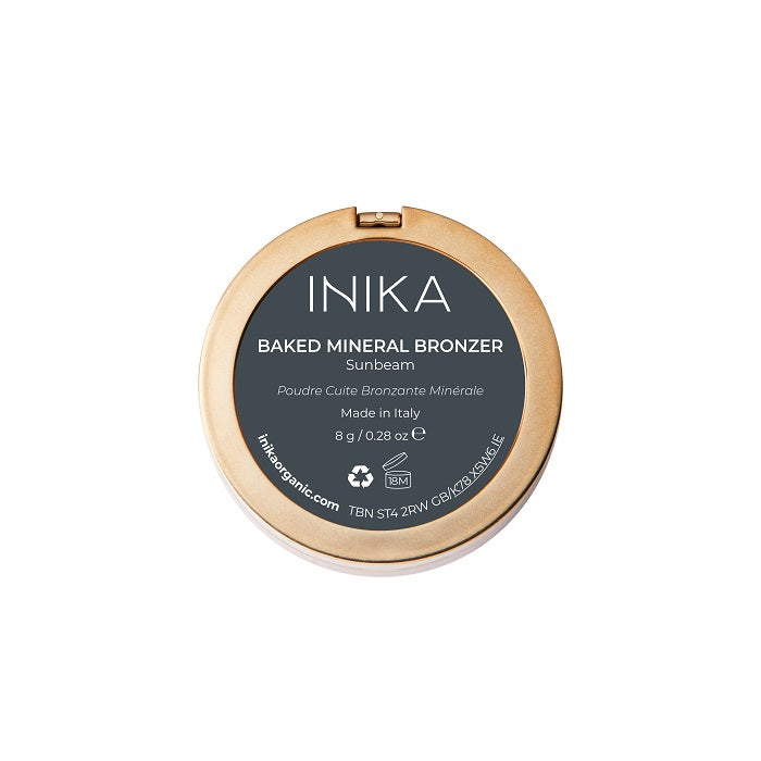 Buy Inika Organic Baked Mineral Bronzer in Sunkissed or Sunbeam colour at One Fine Secret. Official Stockist. Natural & Organic Makeup Clean Beauty Store in Melbourne, Australia.