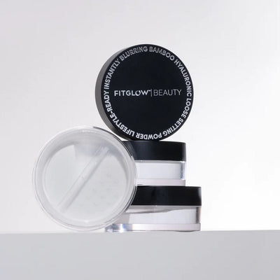 Buy Fitglow Beauty Bamboo Hyaluronic Loose Setting Powder 9g at One Fine Secret. Official Stockist. Natural & Organic Makeup Clean Beauty Store in Melbourne, Australia.
