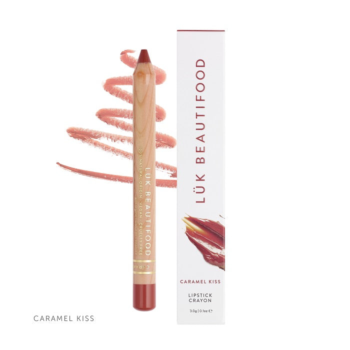 Buy Luk Beautifood Lip Crayon 3g in Caramel Kiss colour at One Fine Secret. AU Stockist. Natural & Organic Makeup Clean Beauty Store in Melbourne, Australia.