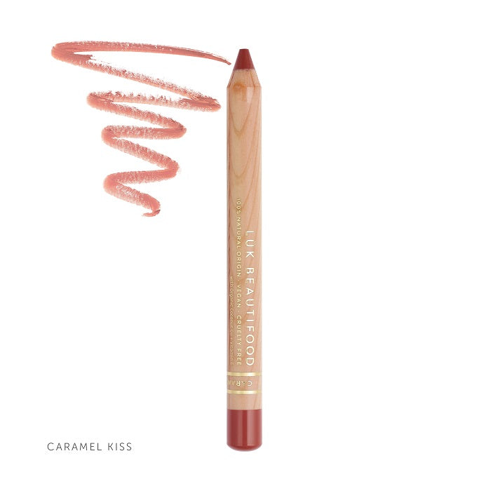 Buy Luk Beautifood Lip Crayon 3g in Caramel Kiss colour at One Fine Secret. AU Stockist. Natural & Organic Makeup Clean Beauty Store in Melbourne, Australia.