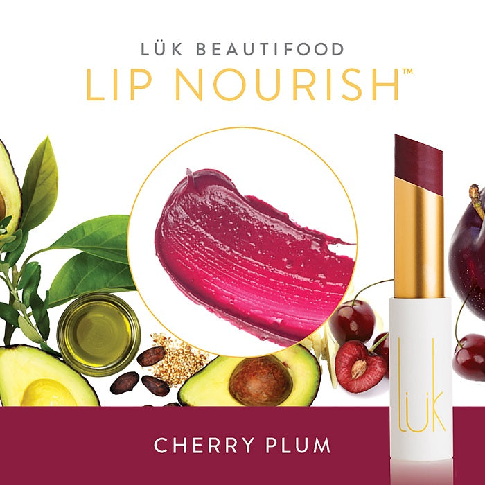 Buy Luk Beautifood Lip Nourish Lipstick in Cherry Plum colour at One Fine Secret. Luk Beautifood Official Australia Stockist in Melbourne.