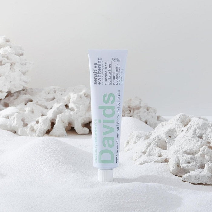 Buy Davids Sensitive+Whitening nano-Hydroxyapatite Toothpaste at One Fine Secret. Davids Natural Toothpaste Australia. Natural & Organic Clean Beauty Store in Melbourne.