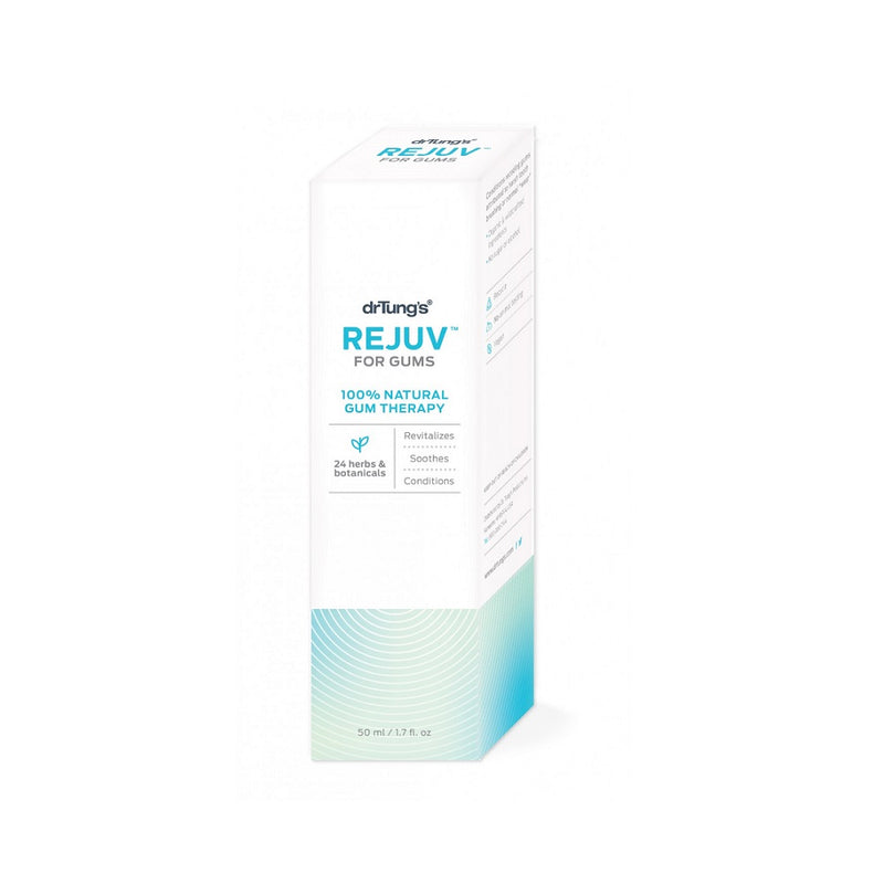 Natural Oral Care Serum for Gums & Teeth. Buy Dr Tungs REJUV for Gums 50ml at One Fine Secret. Natural & Organic Skincare Clean Beauty Store in Melbourne, Australia.