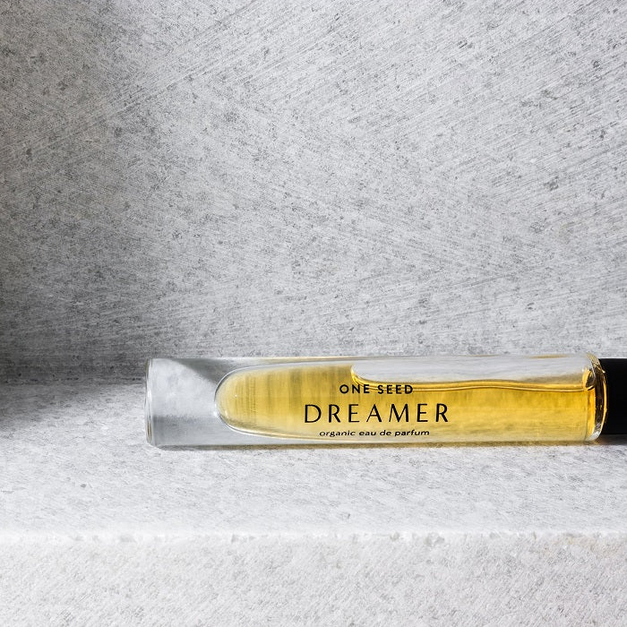 Award Winning Organic, Vegan, Cruelty free & 100% Natural Perfumes. One Seed Dreamer Eau De Parfum 9ml Rollerball. One Fine Secret Natural & Organic Skincare Makeup Beauty Store Melbourne Australia