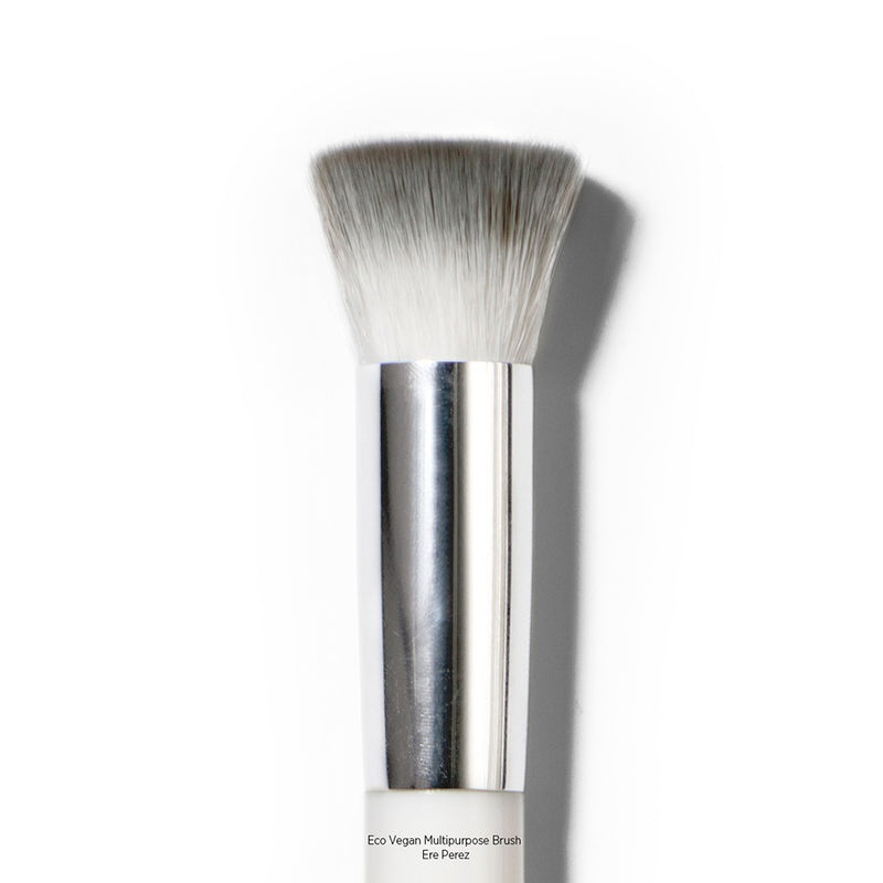 Natural Makeup Brush for Foundations & Highlighters. Ere Perez Eco Vegan Multipurpose Brush - One Fine Secret