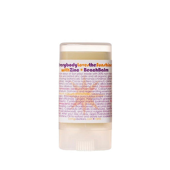 Buy Living Libations Everybody Loves the Sunshine Zinc Beach Balm 15ml at One Fine Secret. Living Libations AU Stockist in Melbourne.