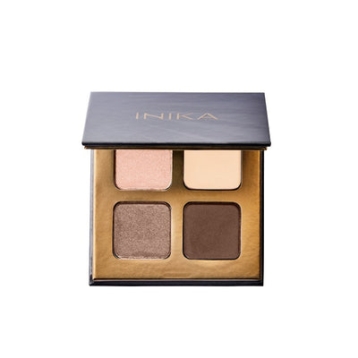 Buy Inika Organic Eyeshadow Quad in WIND colour quad at One Fine Secret. Official Stockist. Natural & Organic Clean Beauty Store in Melbourne, Australia.