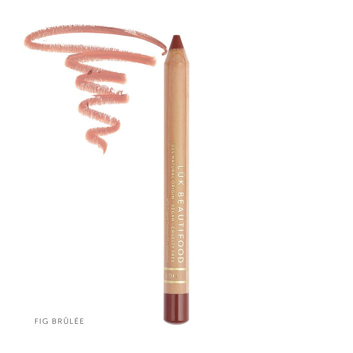 Buy Luk Beautifood Lip Crayon 3g in Fig Brulee colour at One Fine Secret. AU Stockist. Natural & Organic Makeup Clean Beauty Store in Melbourne, Australia.