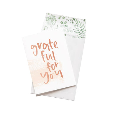 Emma Kate Co. Greeting Card - Grateful For You. Clean Beauty Store One Fine Secret