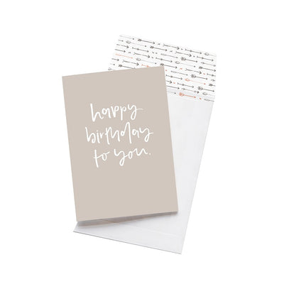 Buy Emma Kate Co. Greeting Card - Happy Birthday To You at One Fine Secret. Official Stockist in Melbourne, Australia.