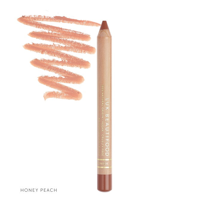 Buy Luk Beautifood Lip Crayon 3g in Honey Peach colour at One Fine Secret. AU Stockist. Natural & Organic Makeup Clean Beauty Store in Melbourne, Australia.