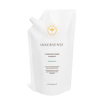 Award-winning organic hair care. Buy Innersense Hydrating Cream Hairbath 1Litre 946ml Refill Pouch at One Fine Secret. Natural & Organic Hair Care store in Melbourne, Australia.