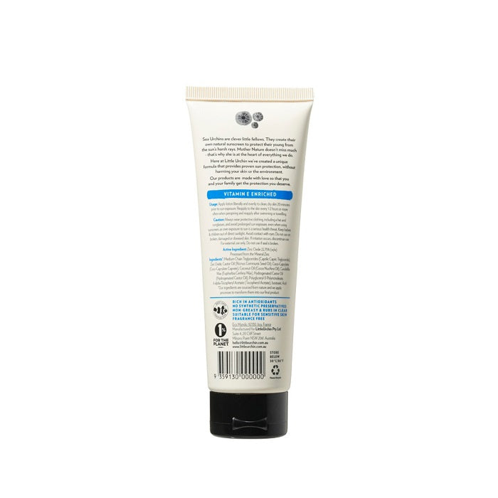 Buy Little Urchin Natural Clear Zinc Sunscreen SPF 50+ 100g at One Fine Secret. Official Stockist. Natural & Organic Skincare Makeup. Clean Beauty Store in Melbourne, Australia.