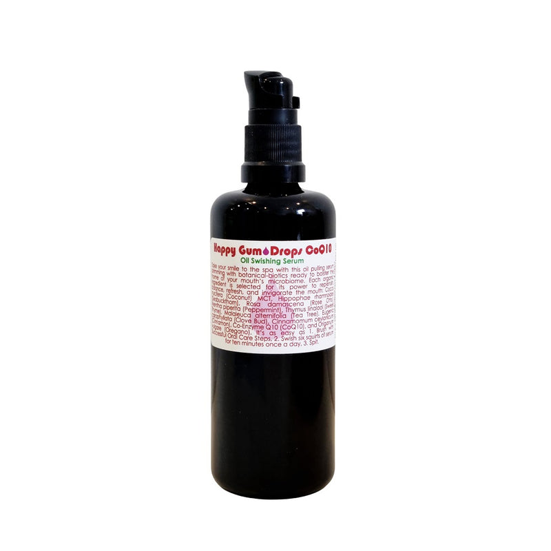 Buy Living Libations Happy Gum Drops COQ10 Oil Swishing Serum 100ml at One Fine Secret. Living Libations Official AU Stockist. Natural & Organic Clean Beauty Store in Melbourne, Australia.