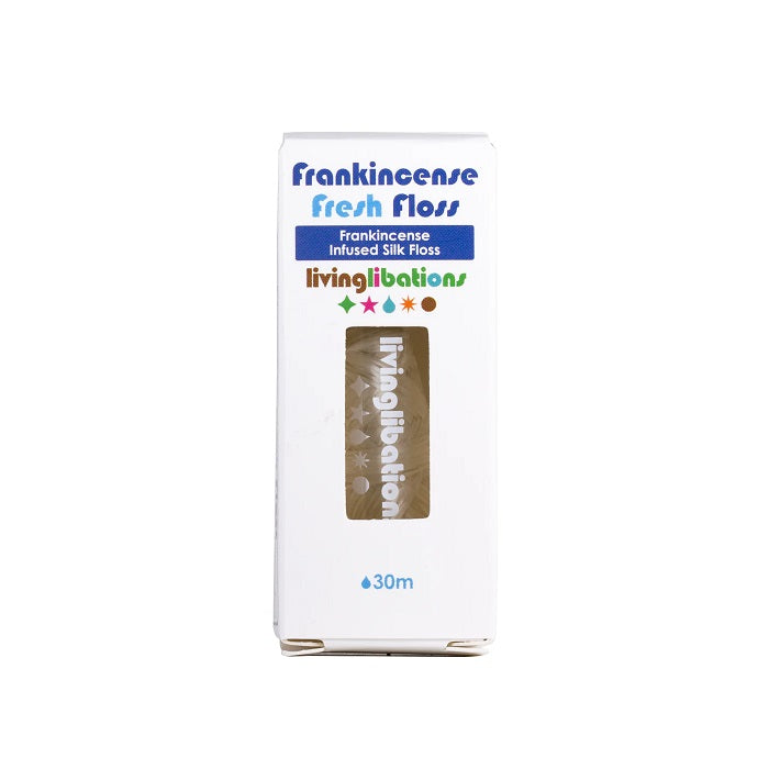 Biodegradable dental floss. Buy Living Libations Frankincense Fresh Floss at One Fine Secret. Official Stockist. Natural & Organic Oral Care Clean Beauty Store in Melbourne, Australia.