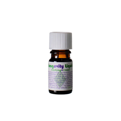 Living Libations Natural Aromatherapy Essential Oil Blend - Longevity Liquid Clarifying Chrism 5ml. Buy now at One Fine Secret. Clean Beauty Melbourne.